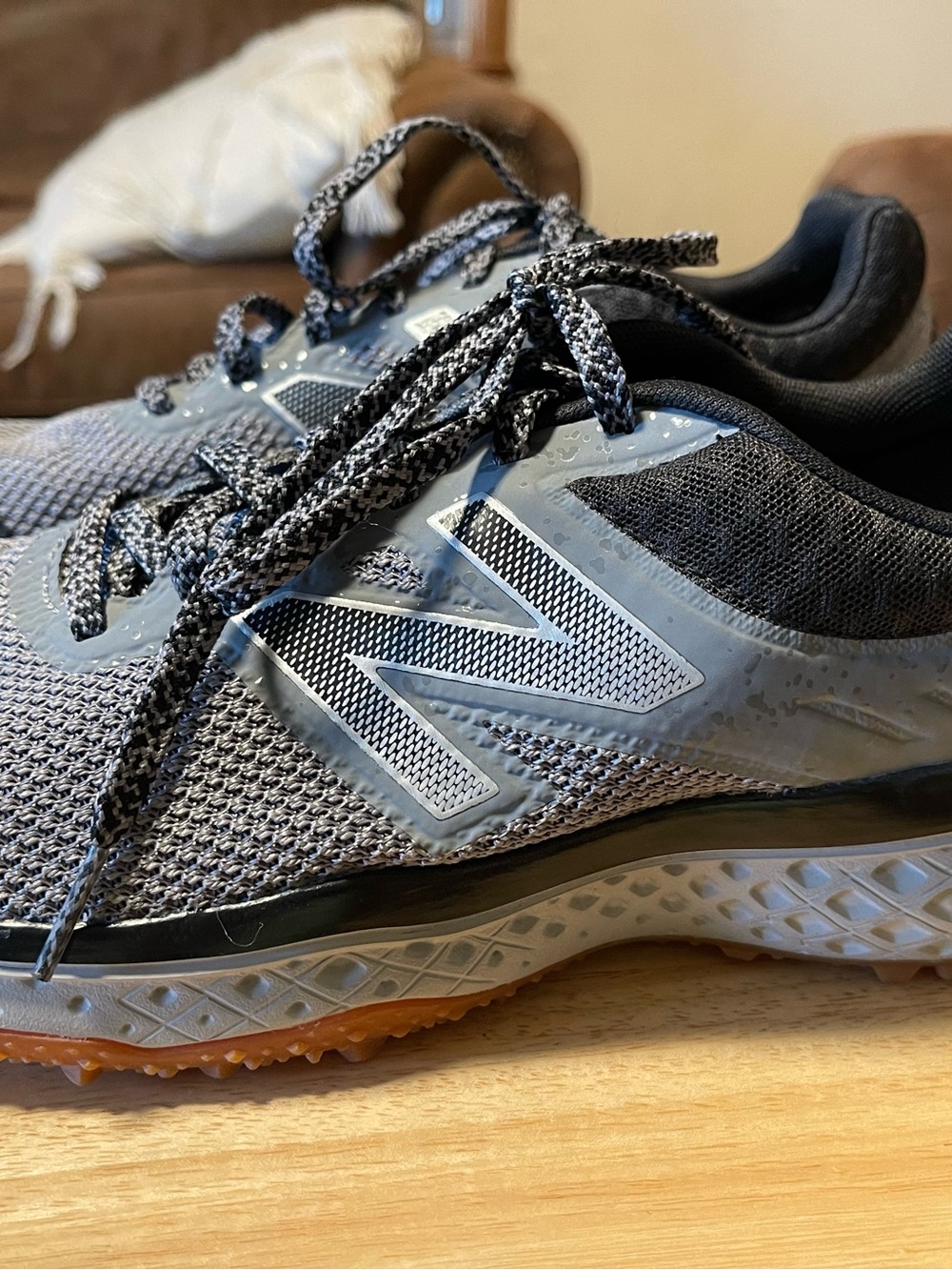 New Balance MT620LG2 Men US 8.5 Gray Black Trail Running Shoes C9 Cush